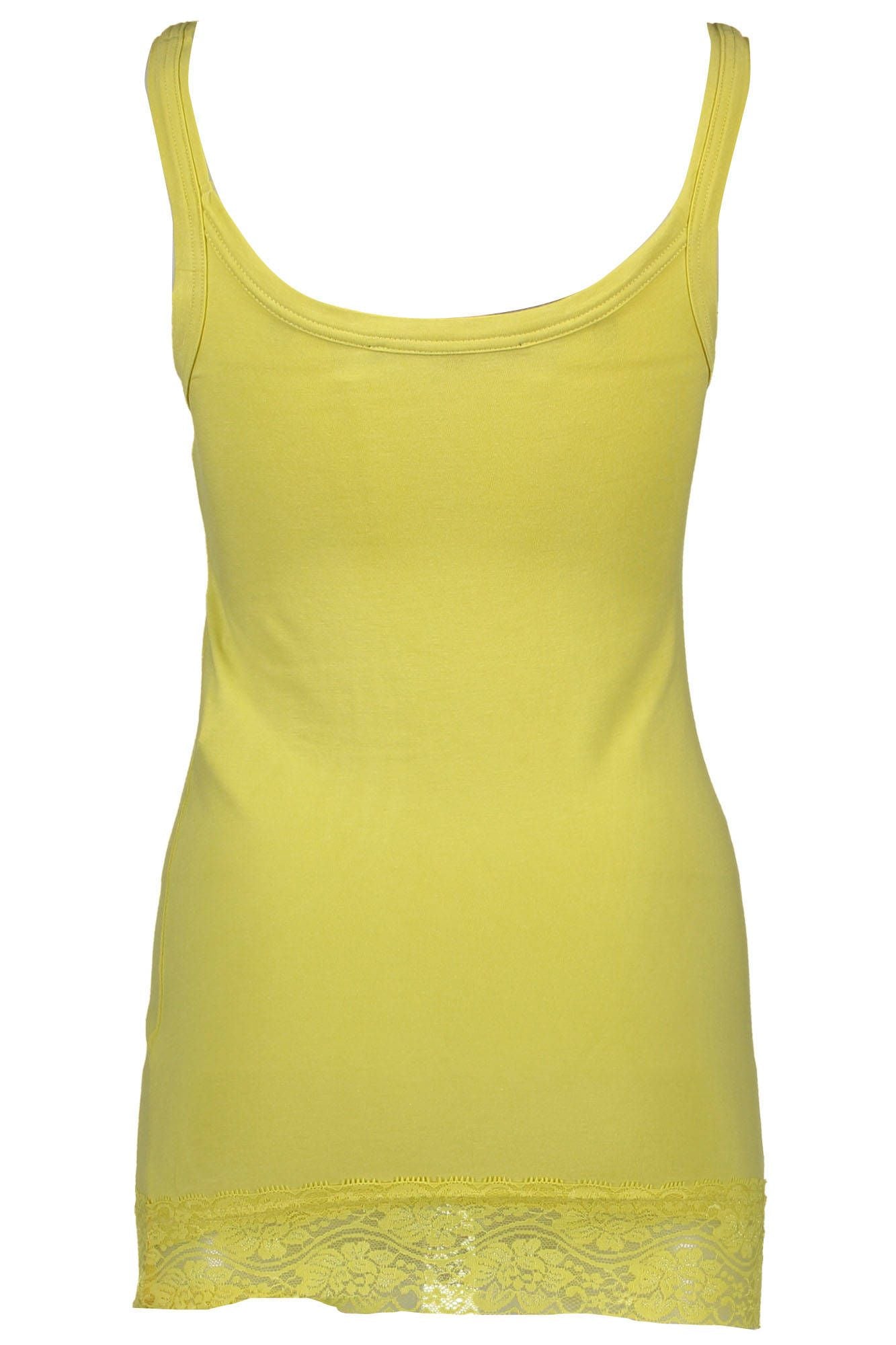 Silvian Heach Yellow Cotton Top for Women