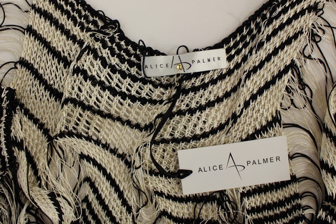 Alice Palmer Black and white knit dress by Artisan