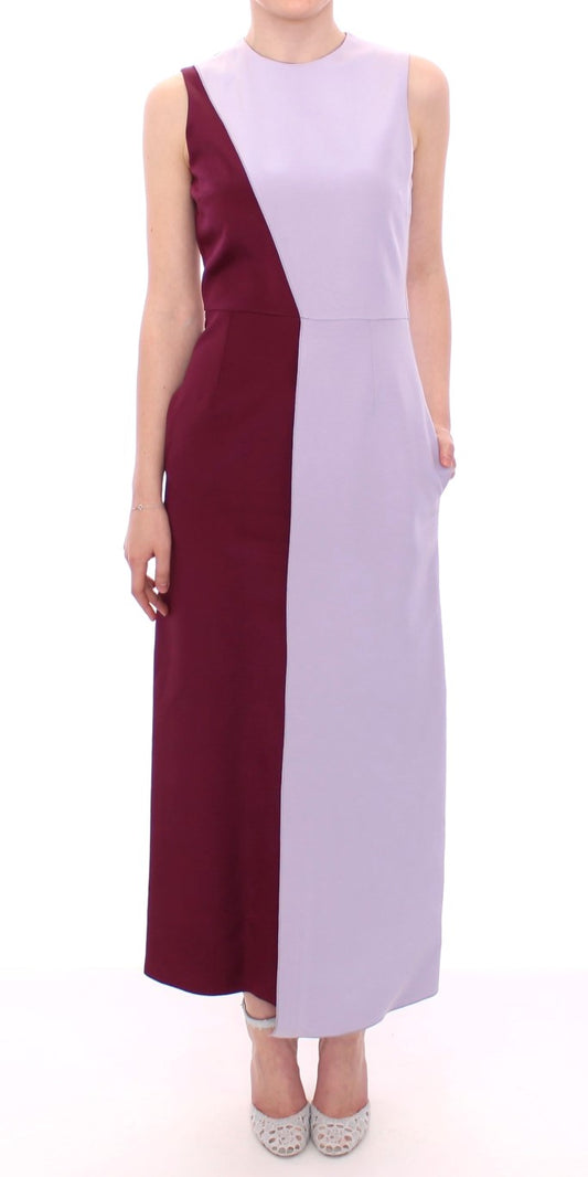 Barbara Casasola Elegant long silk dress in lavender