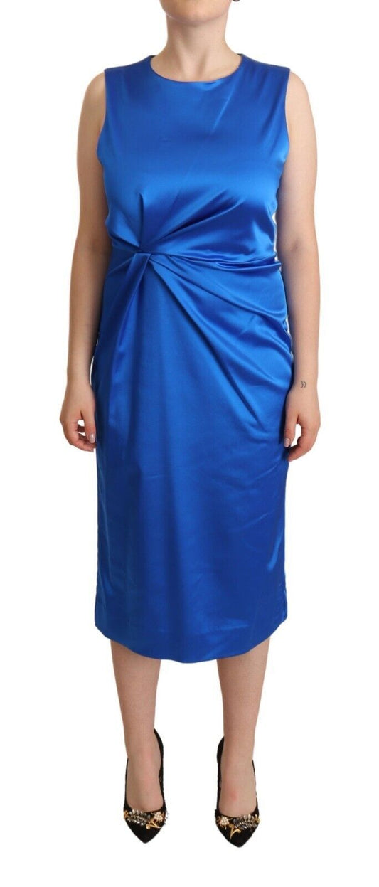 PAROSH Elegant sleeveless sheath dress midi dress