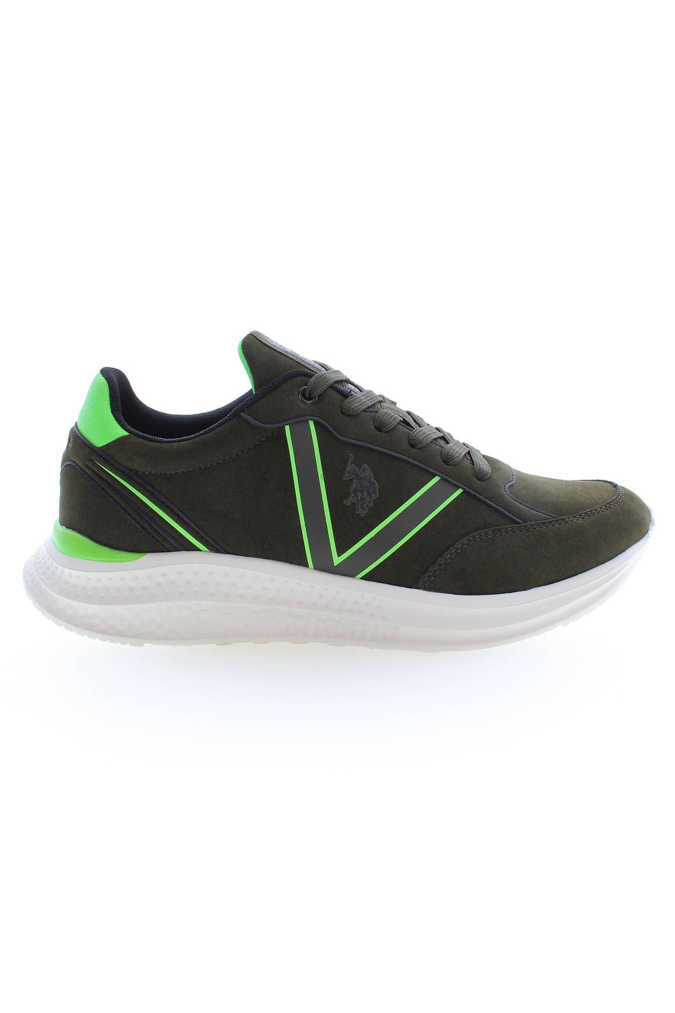 US POLO ASSN. Green Polyester Men's Sneaker