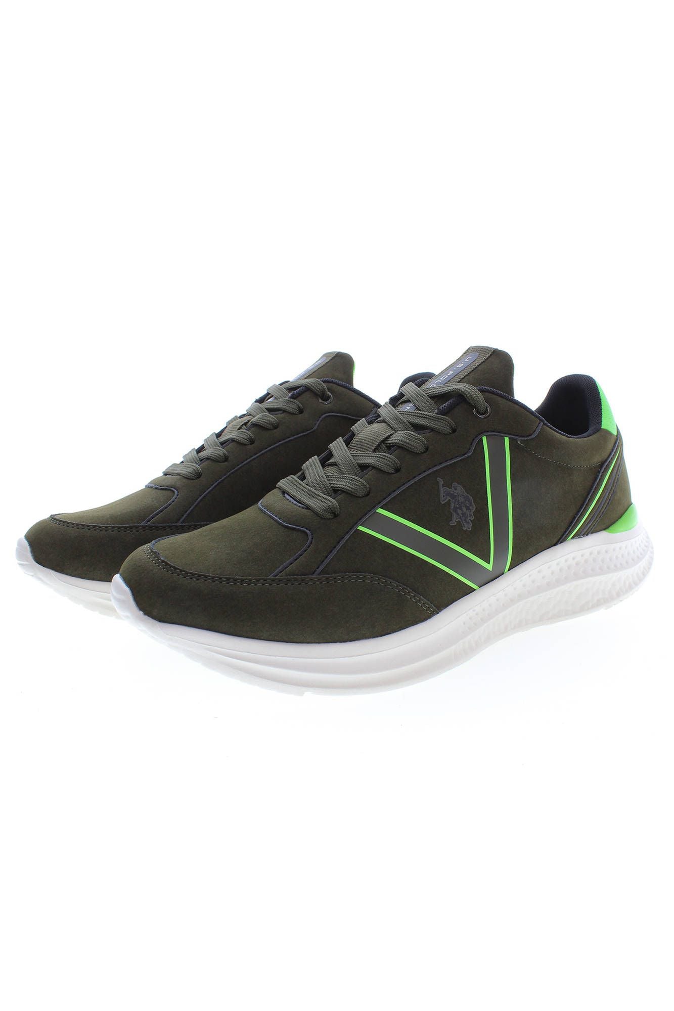 US POLO ASSN. Green Polyester Men's Sneaker