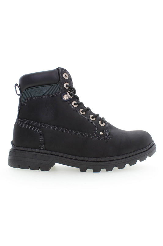 US POLO ASSN. Black Polyester Men's Boots