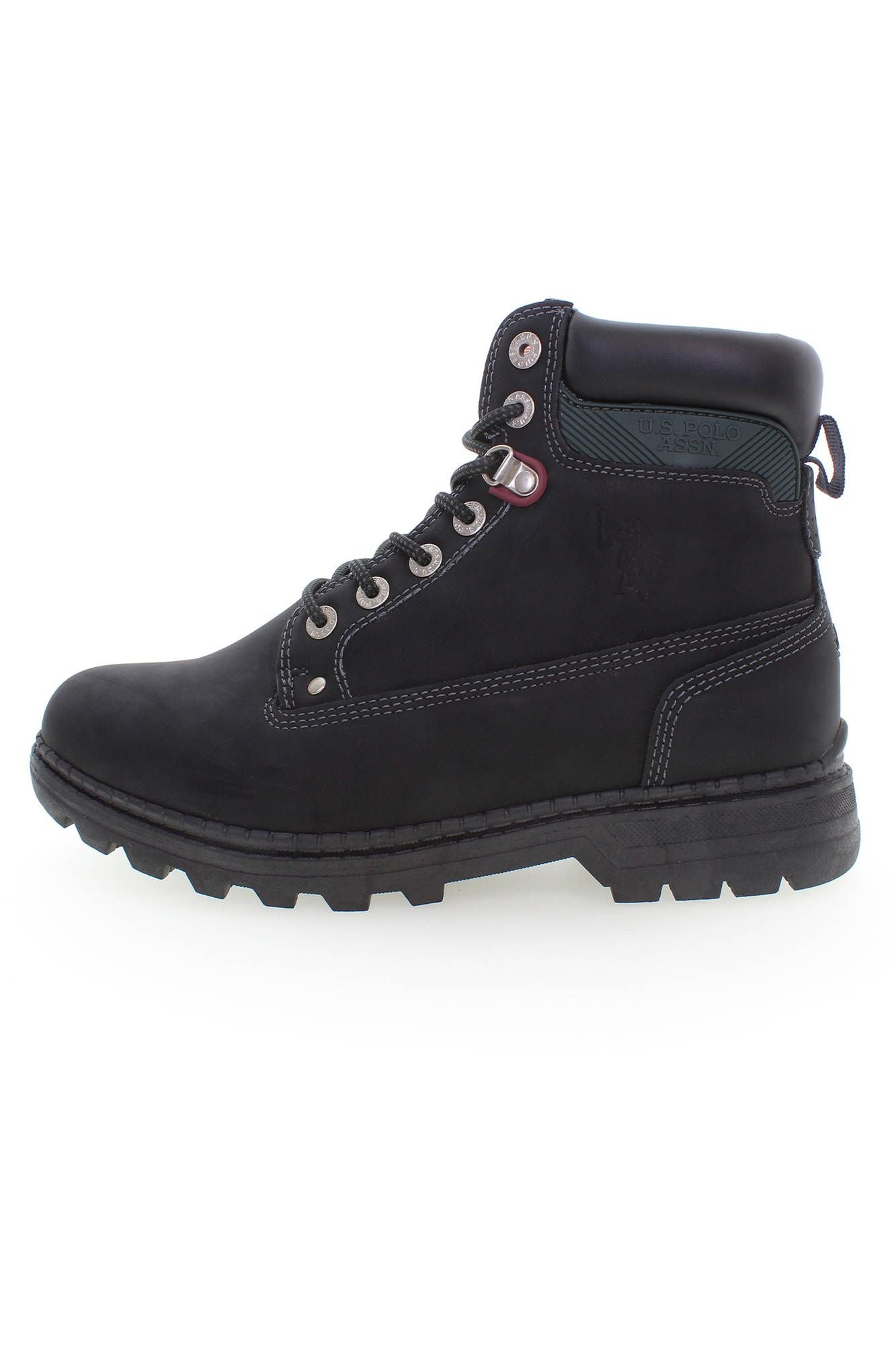 US POLO ASSN. Black Polyester Men's Boots