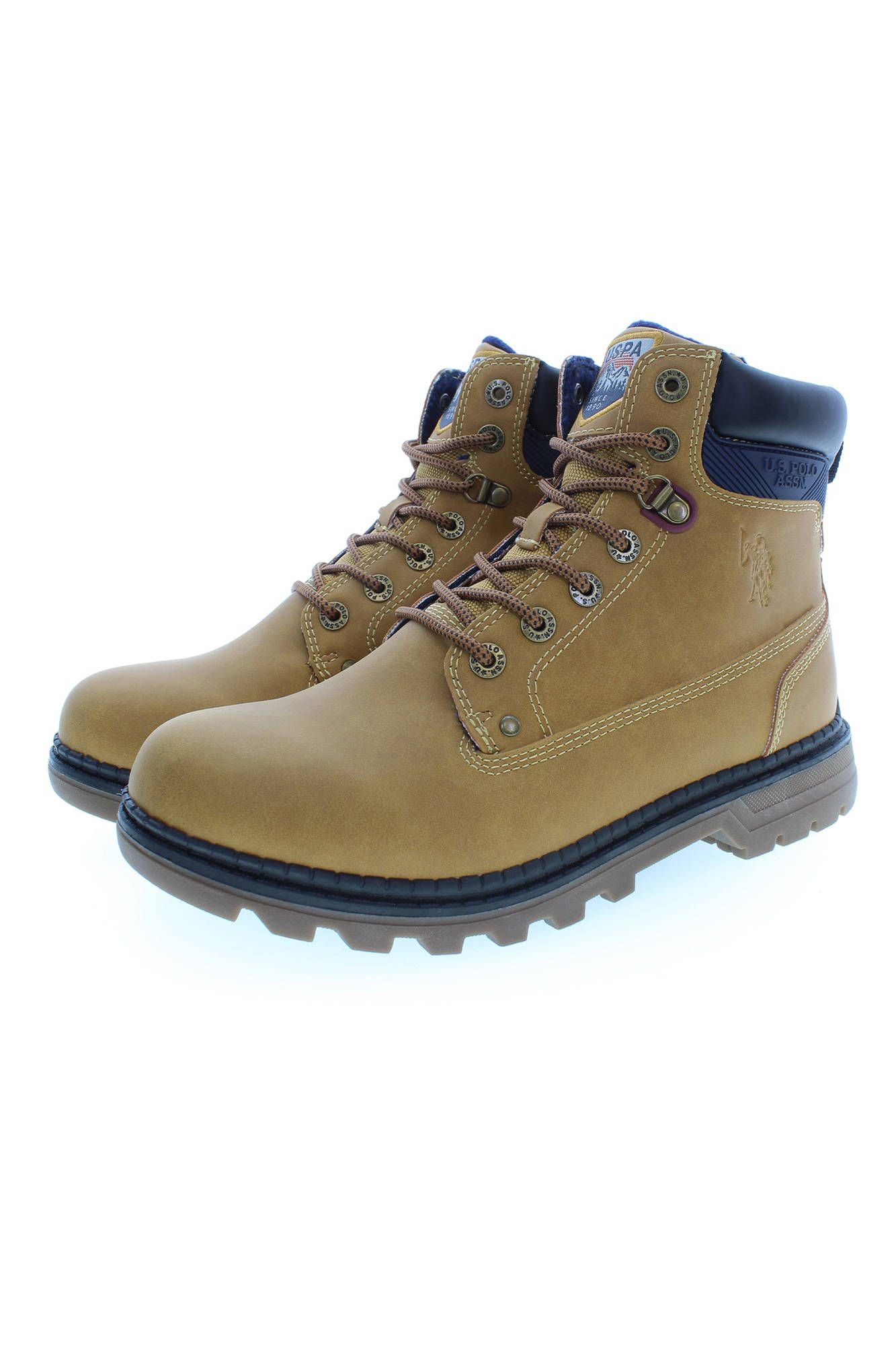 U.S. POLO ASSN. Beige polyester men's boots