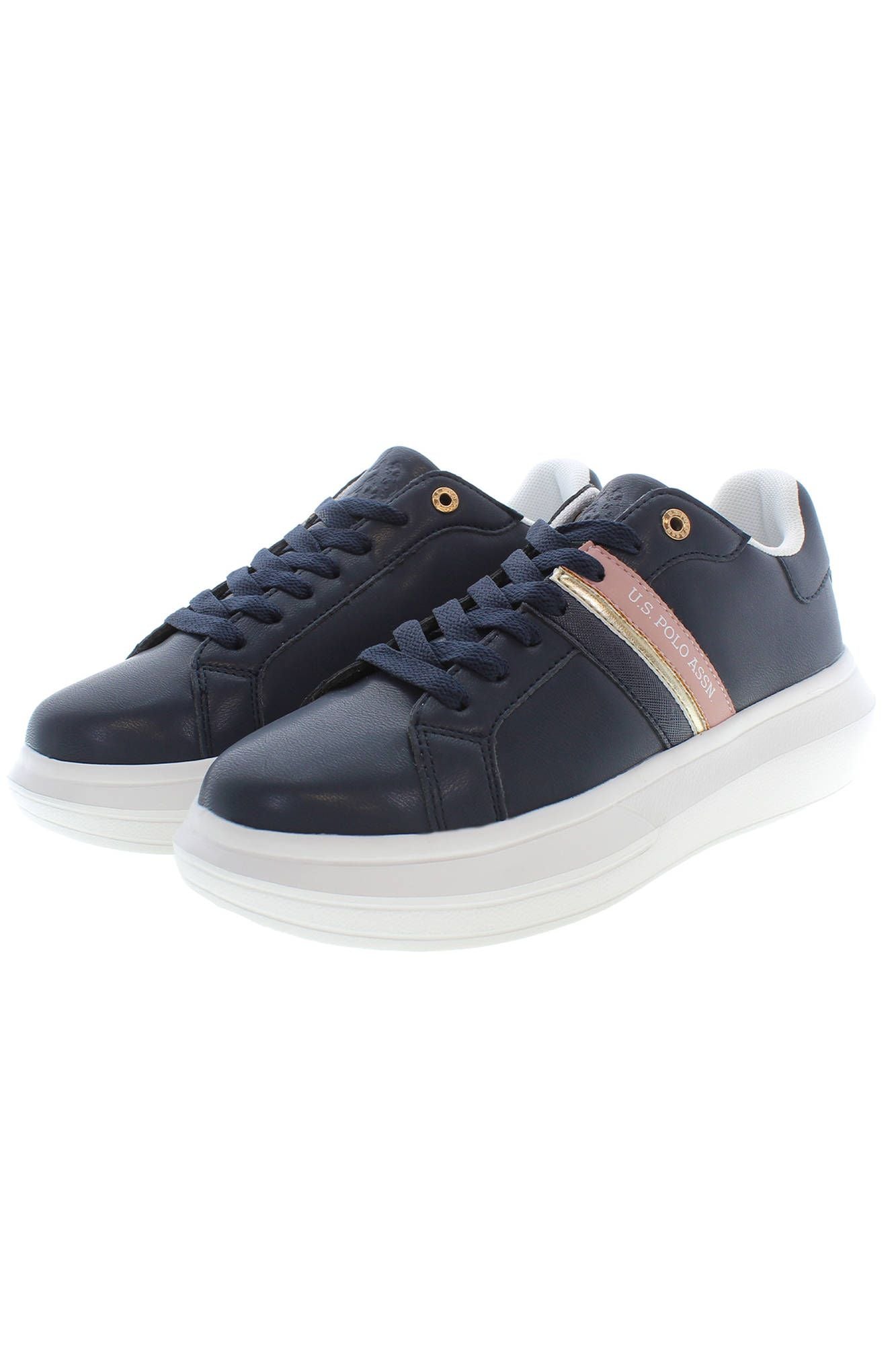 US POLO ASSN. Blue Polyester Women's Sneakers