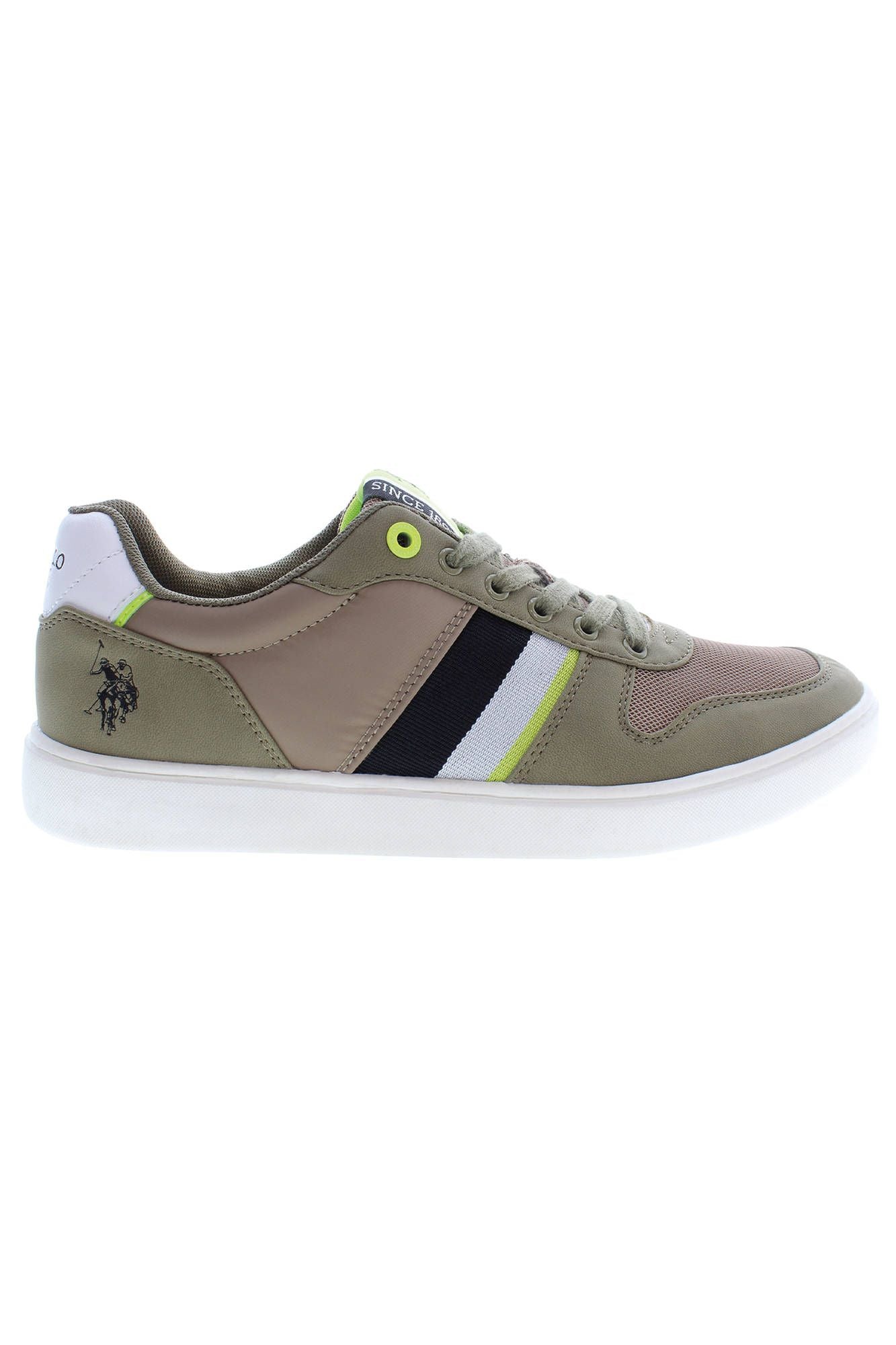 US POLO ASSN. Green Polyester Men's Sneaker