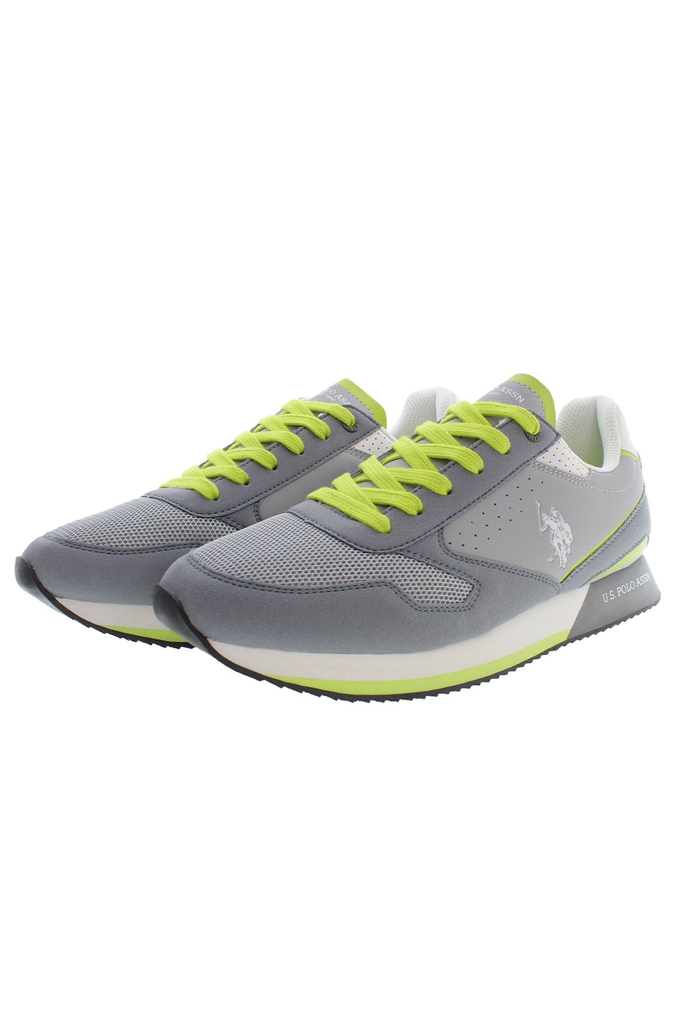 US POLO ASSN. Gray Polyester Men's Sneakers