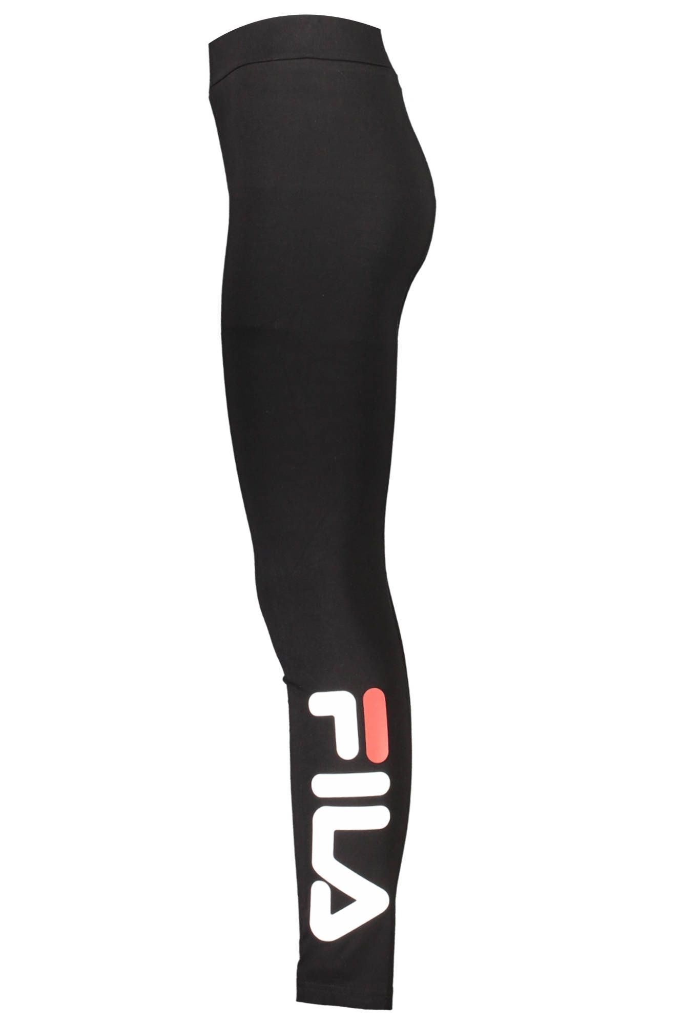 Fila Schwarze Baumwoll-Leggings für Frauen