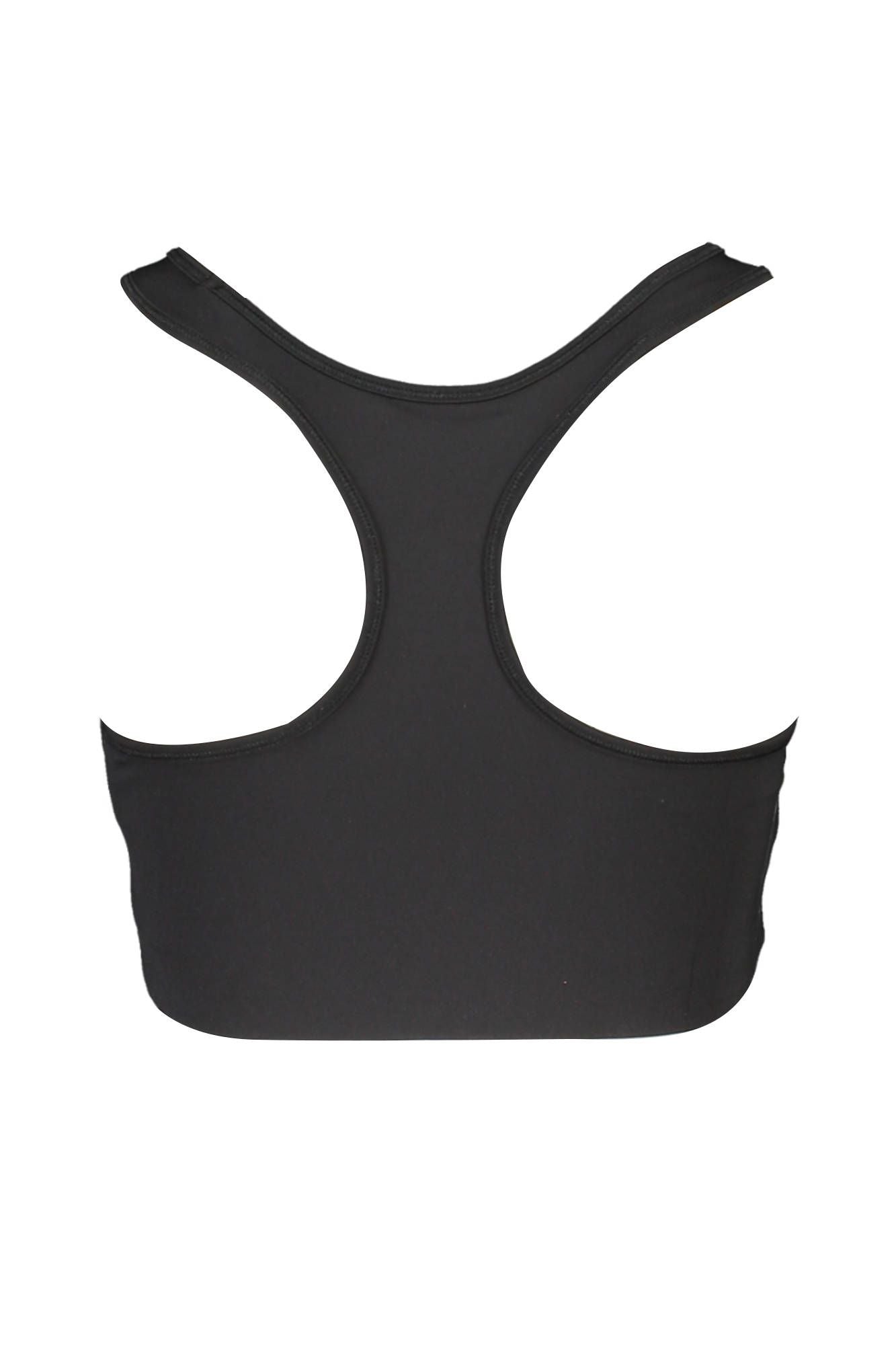 Fila Black Polyester Women's Sports Bra