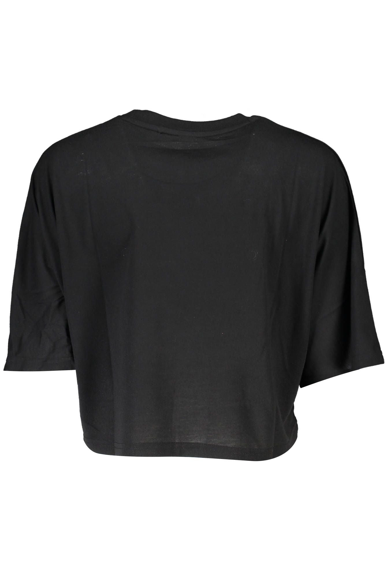 Fila Black Polyester T-Shirt for Women