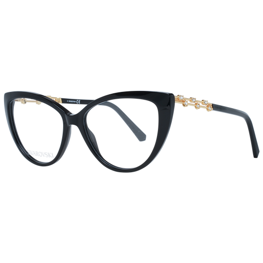 Swarovski Elegant black designer glasses with cat eyes