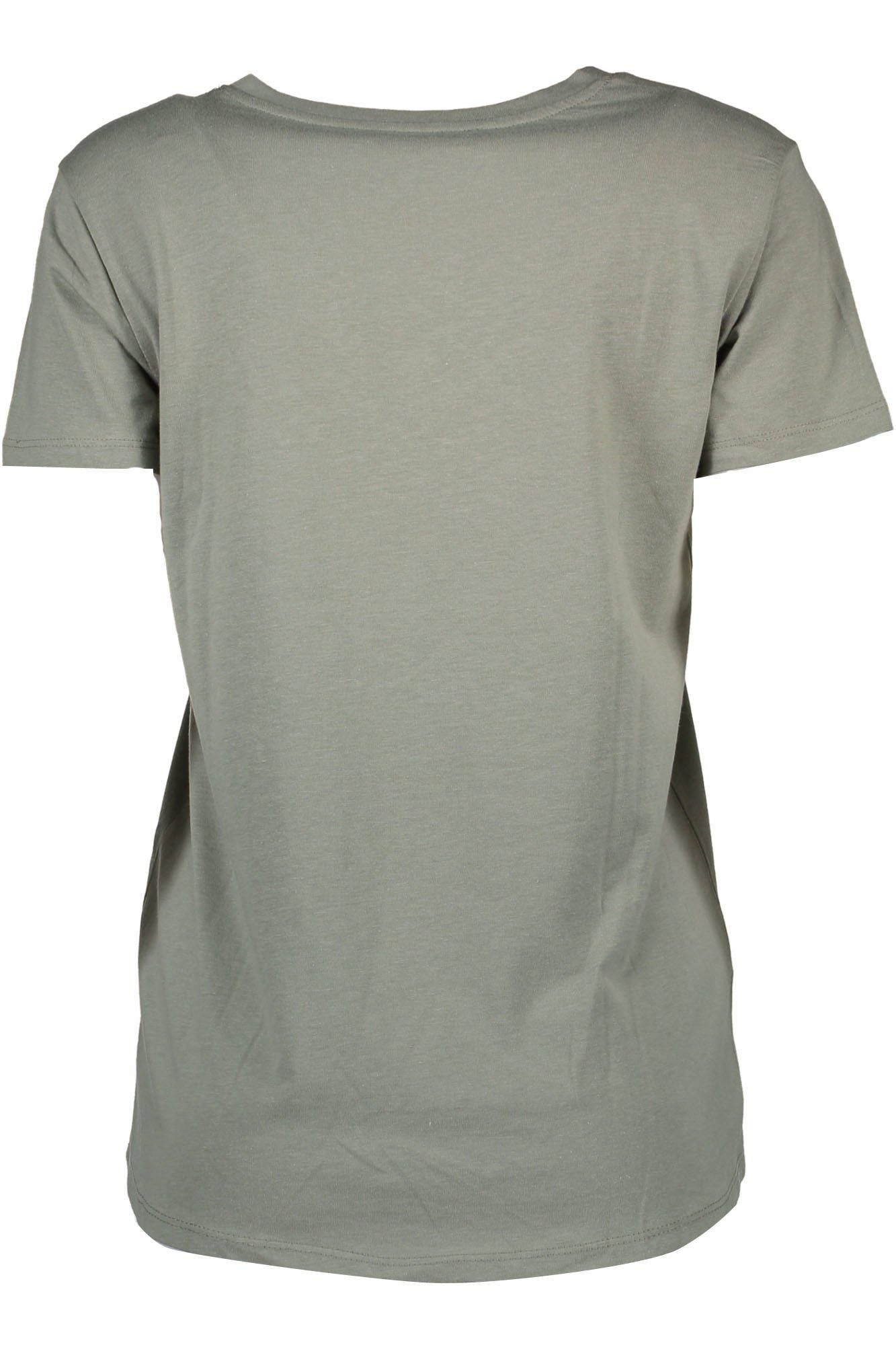 Silvian Heach Green Cotton T-Shirt for Women