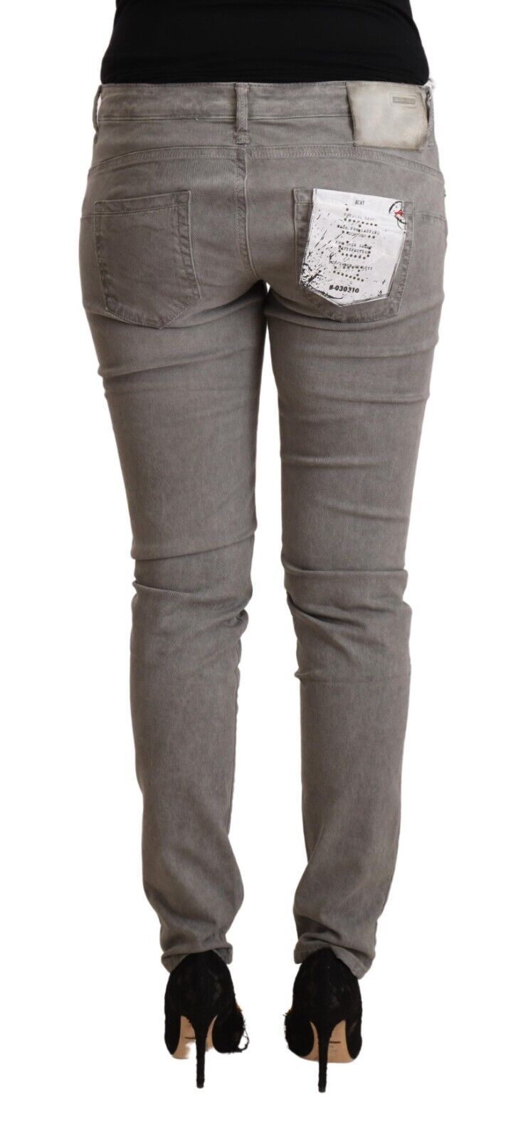 Eight Slim Grey Low Waist Skinny Jeans