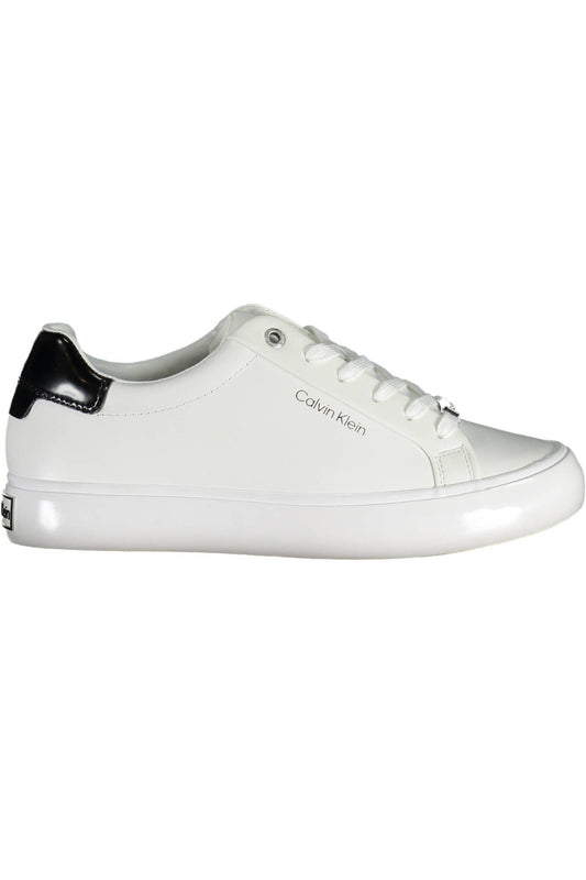 Calvin Klein White Leather Women's Sneakers