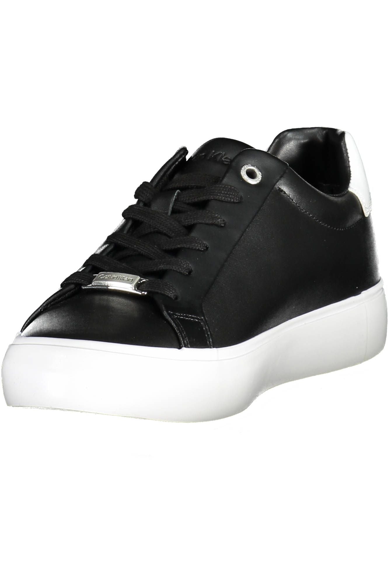 Calvin Klein Black Leather Women's Sneakers