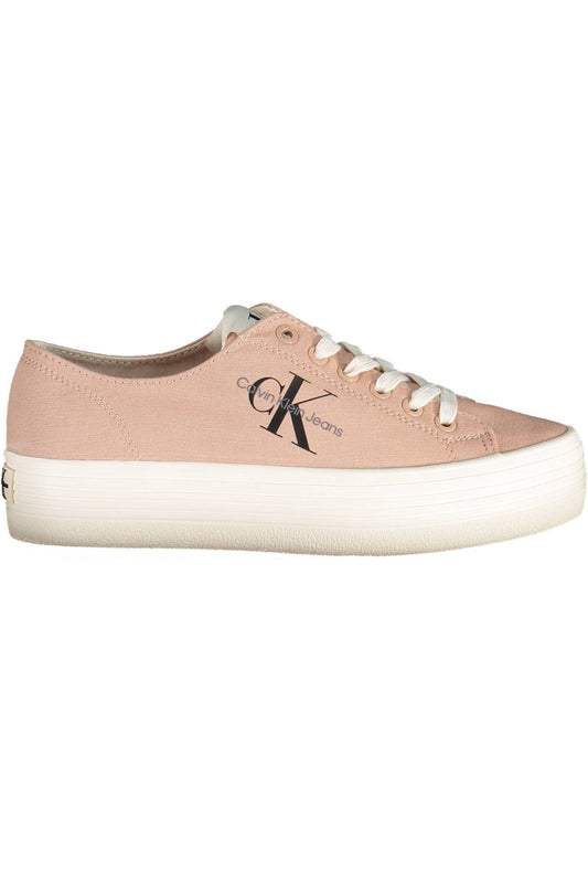 Calvin Klein Pink Cotton Women's Sneakers