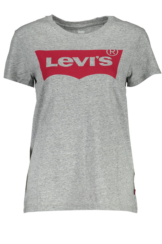 Levi's Gray Cotton T-Shirt for Women