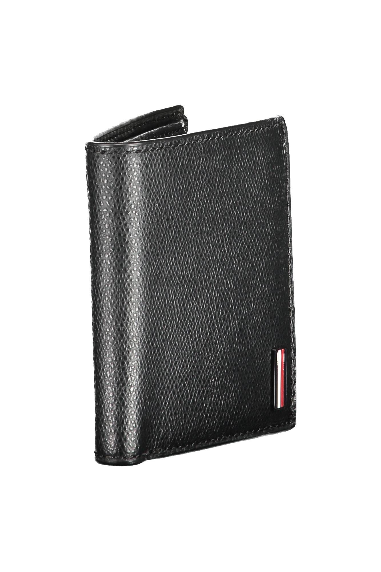 Tommy Hilfiger Black Leather Men's Wallet