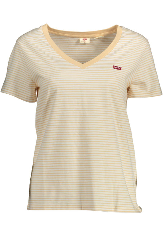 Levi's Beige Cotton Women's T-Shirt