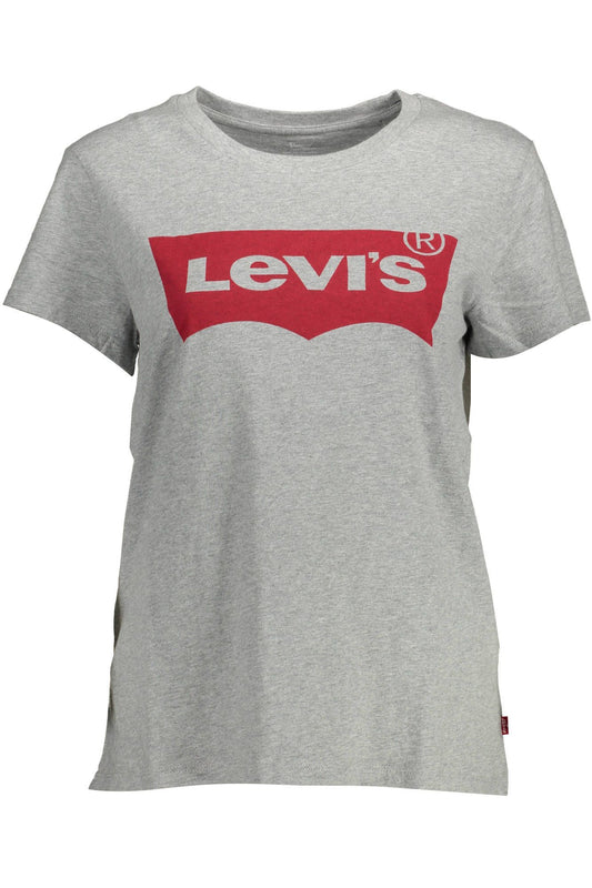 Levi's Gray Cotton T-Shirt for Women