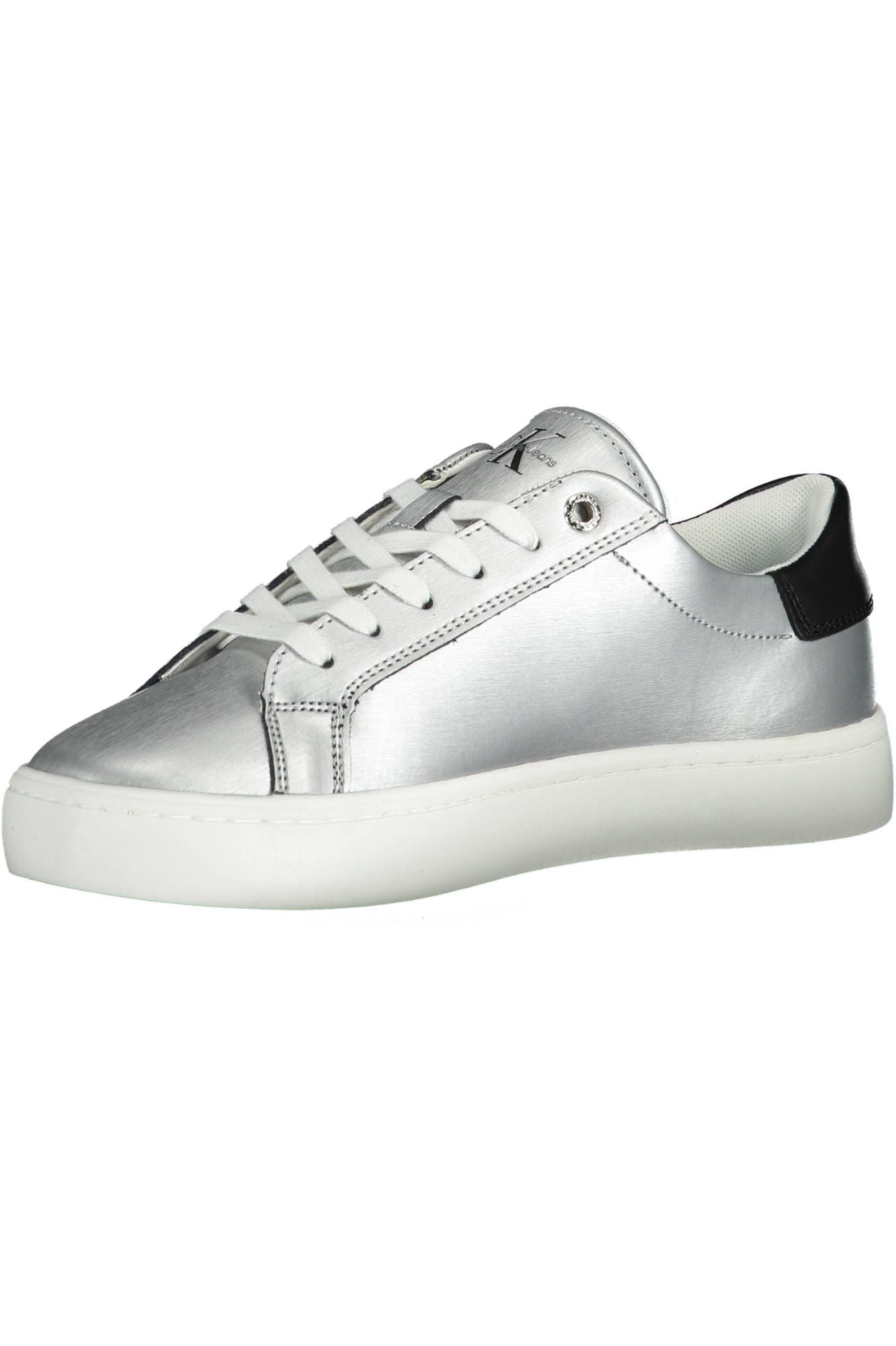 Calvin Klein Silver Cotton Women's Sneakers