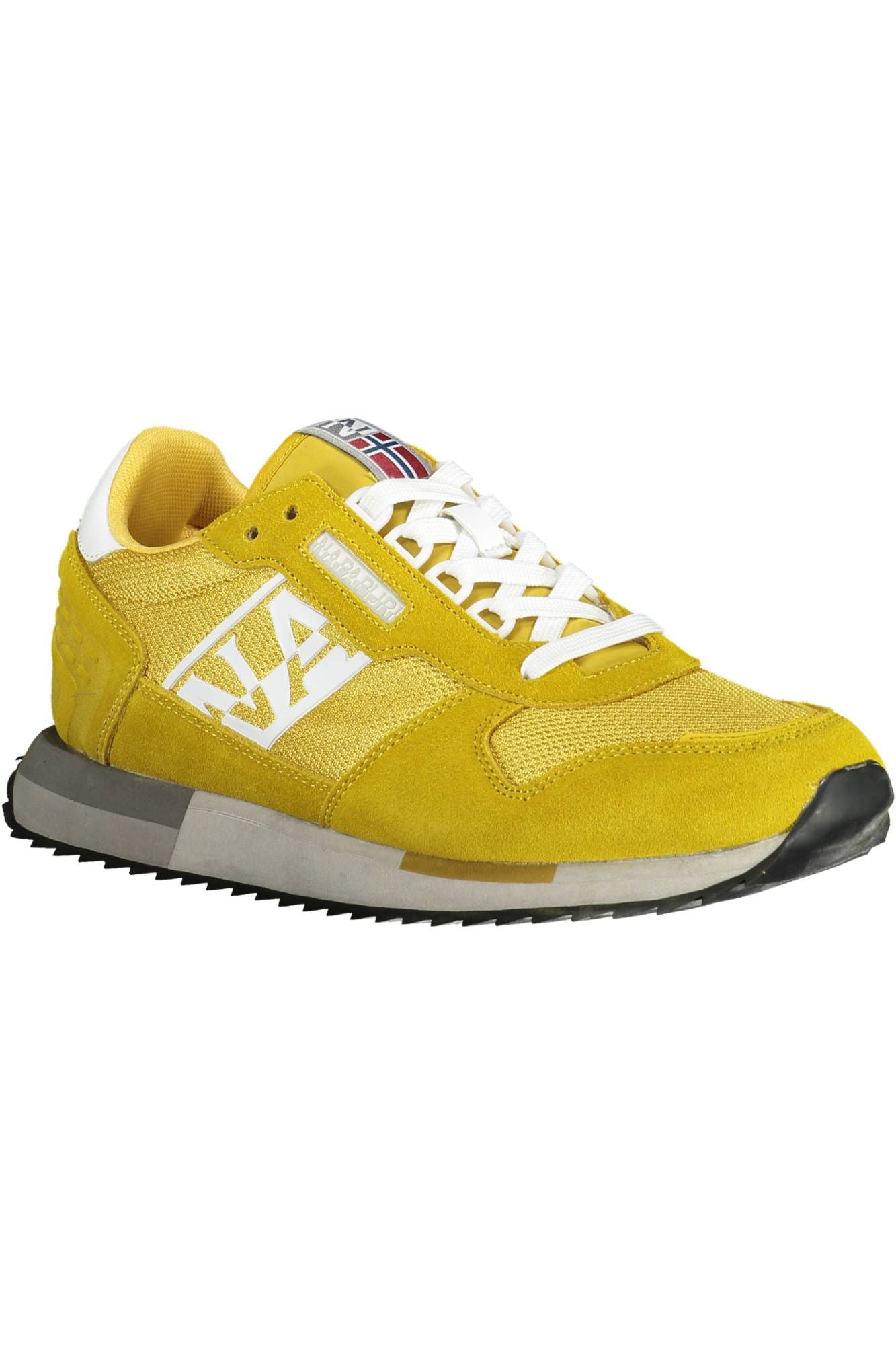 Napapijri Yellow Leather Men's Sneakers