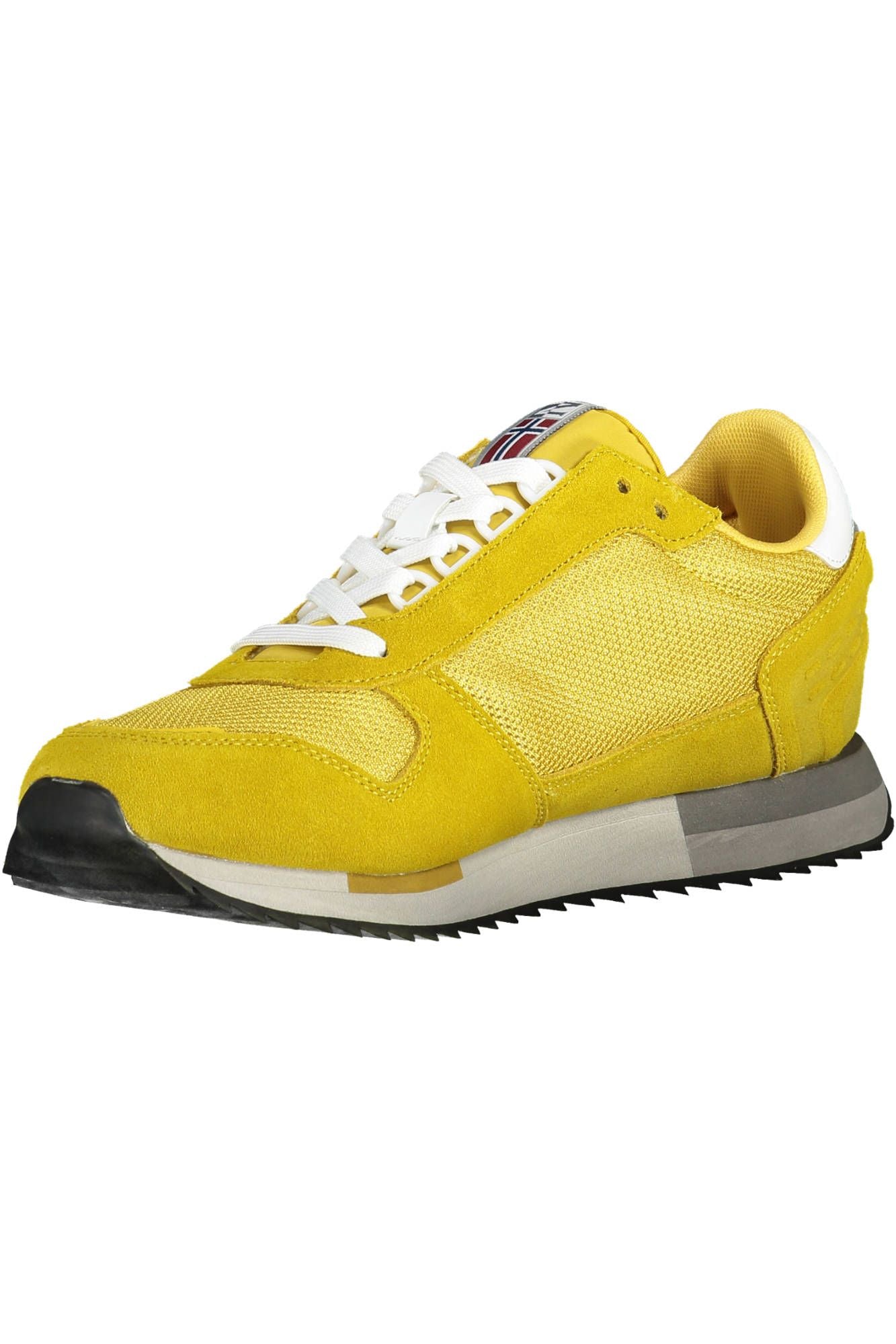 Napapijri Yellow Leather Men's Sneakers