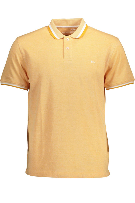 Harmont &amp; Blaine Orange Cotton Polo Shirt for Men