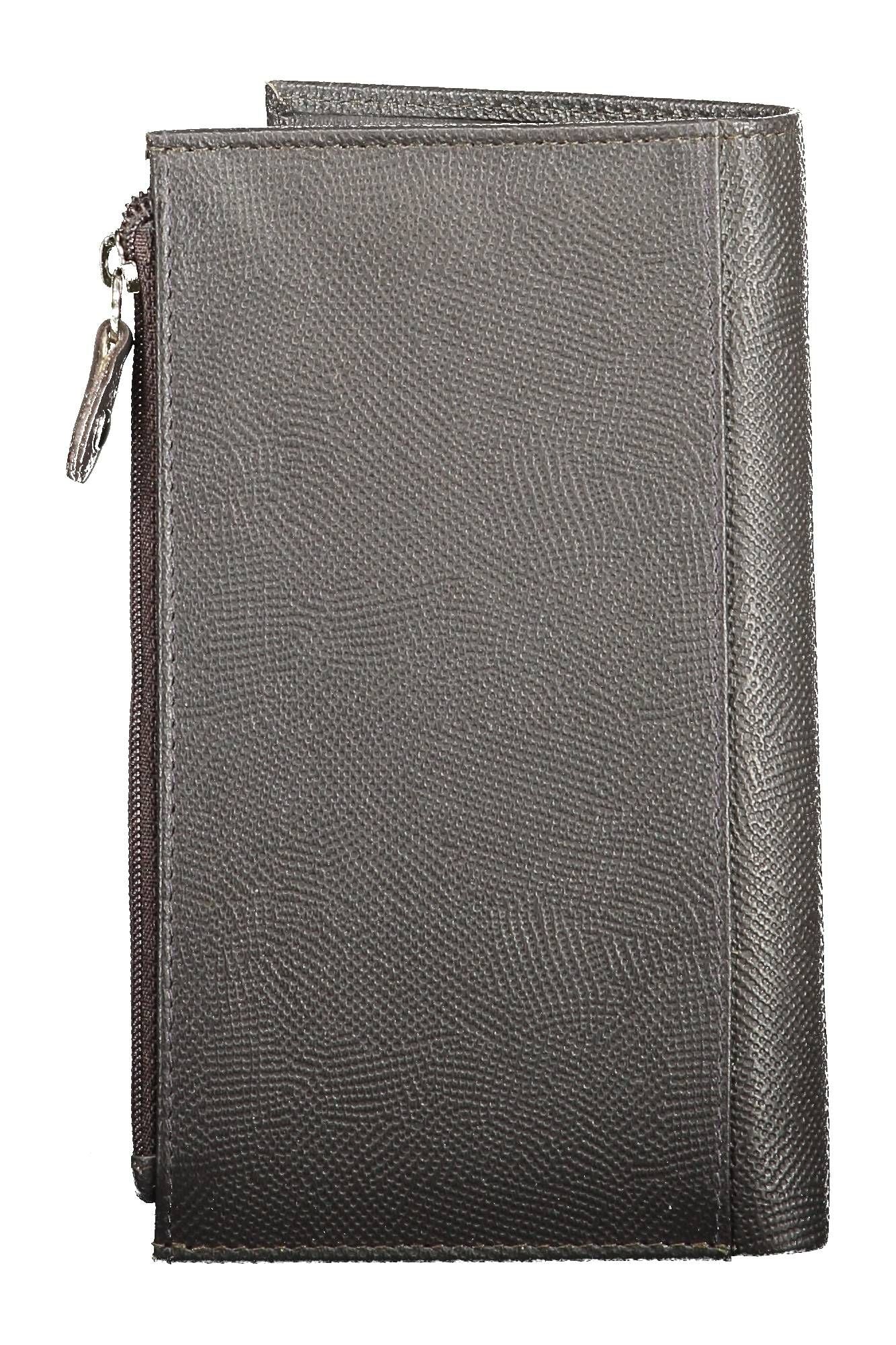 Sergio Tacchini Brown Leather Wallet for Men