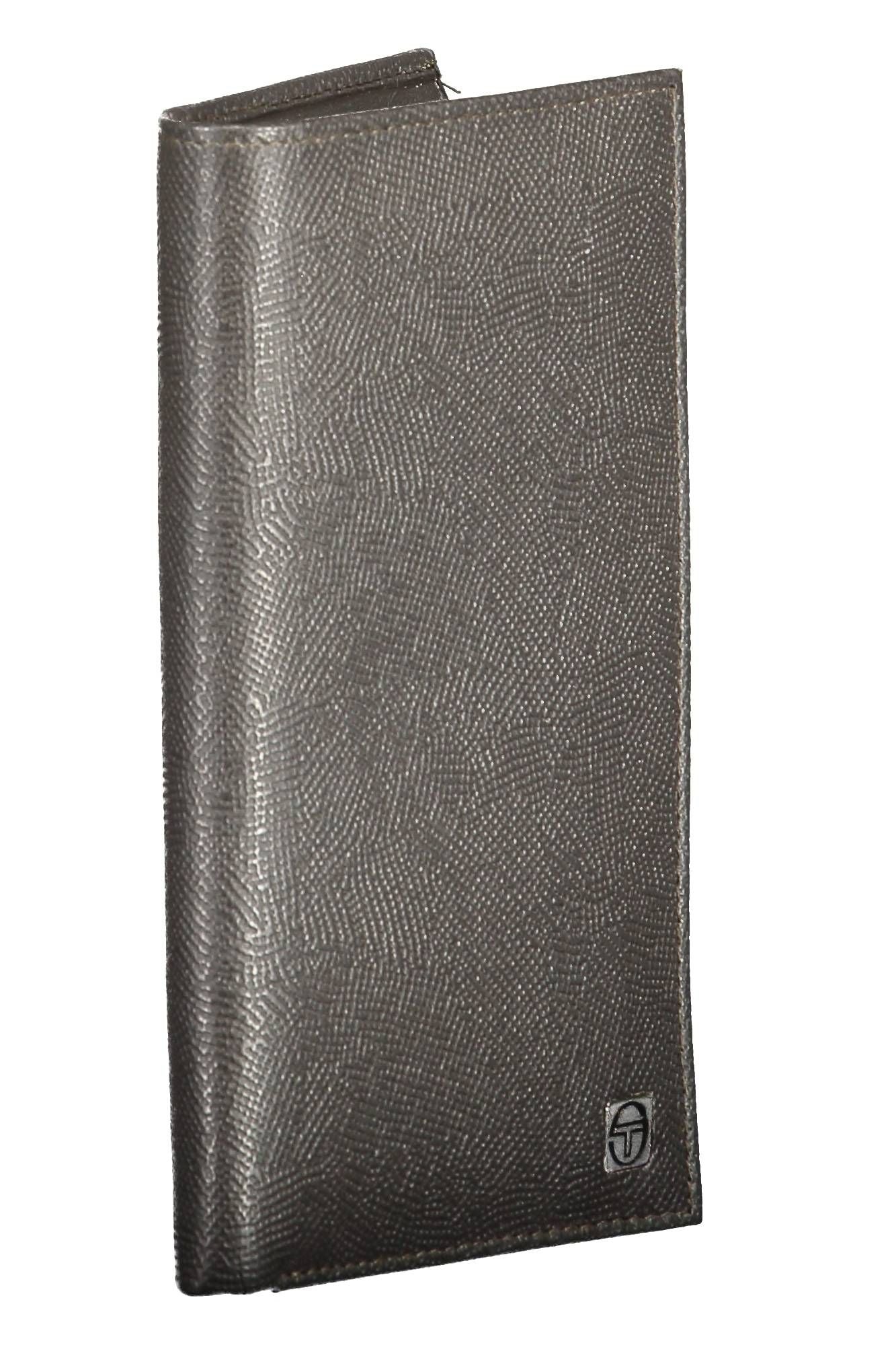 Sergio Tacchini Brown Leather Wallet for Men