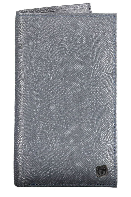 Sergio Tacchini Blue Leather Men's Wallet