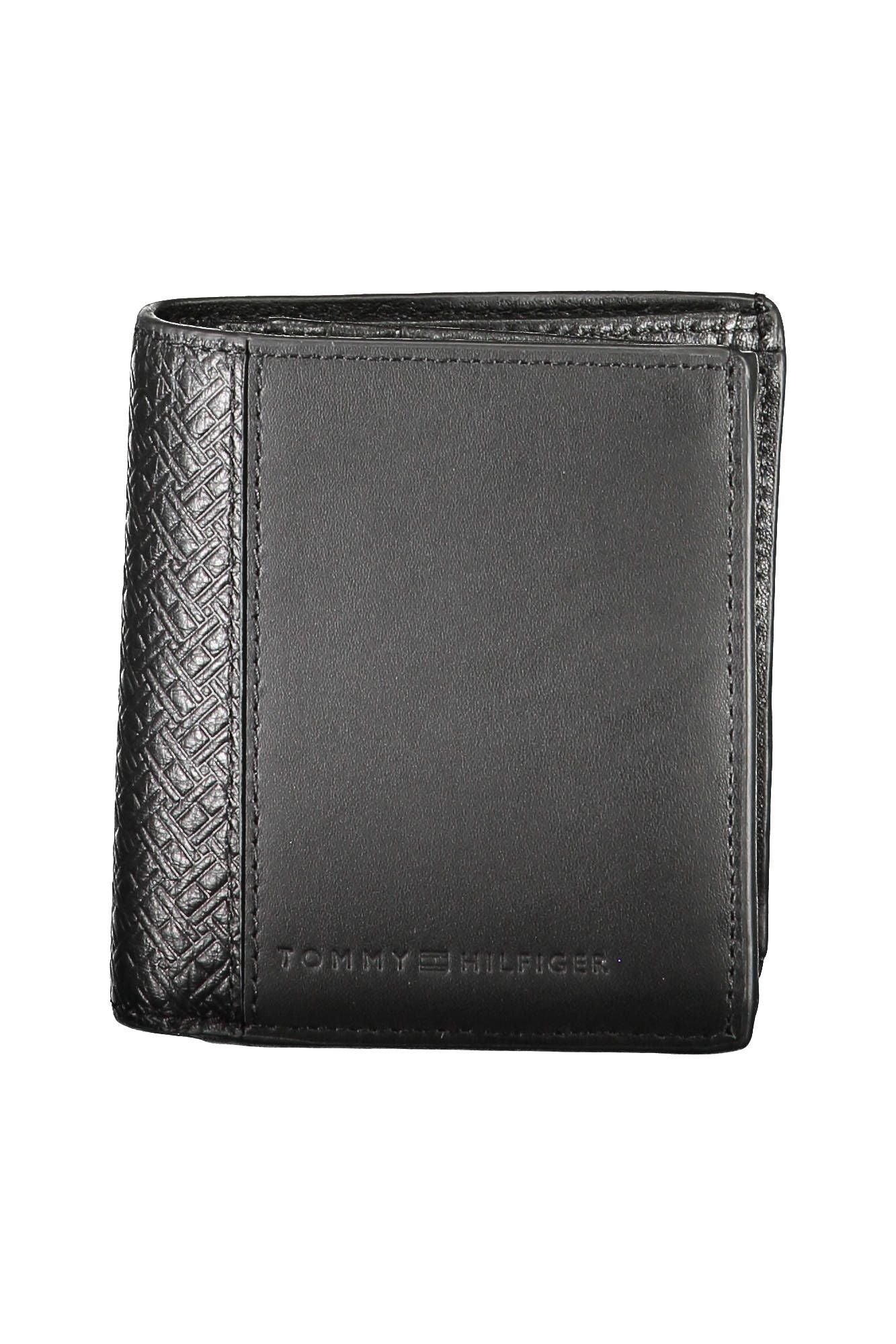 Tommy Hilfiger Black Leather Men's Wallet