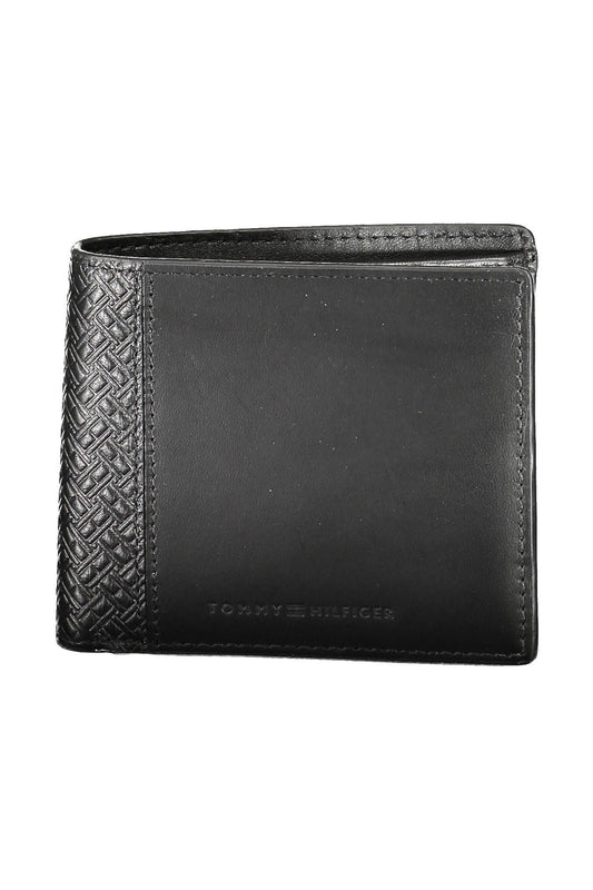 Tommy Hilfiger Black Leather Men's Wallet