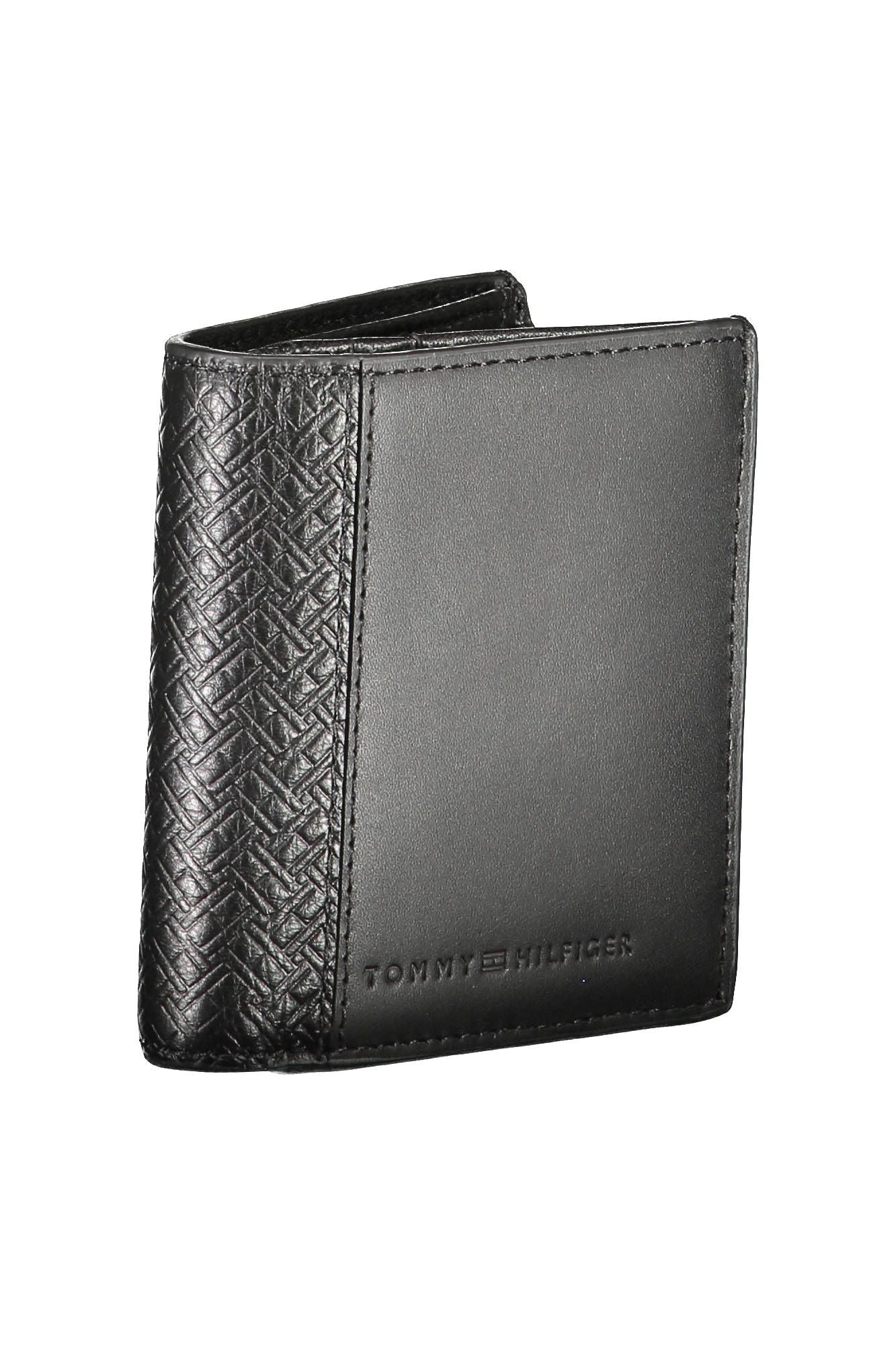 Tommy Hilfiger Black Leather Men's Wallet