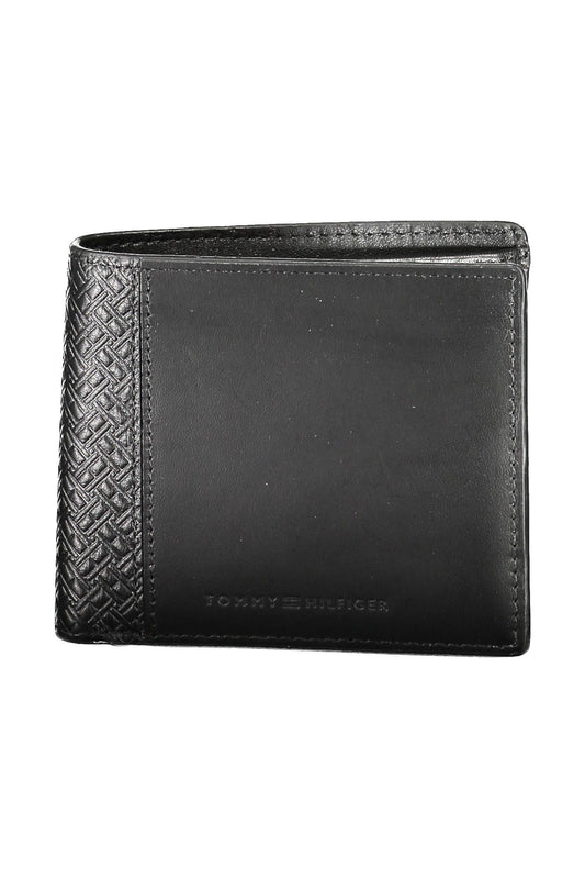 Tommy Hilfiger Black Leather Men's Wallet