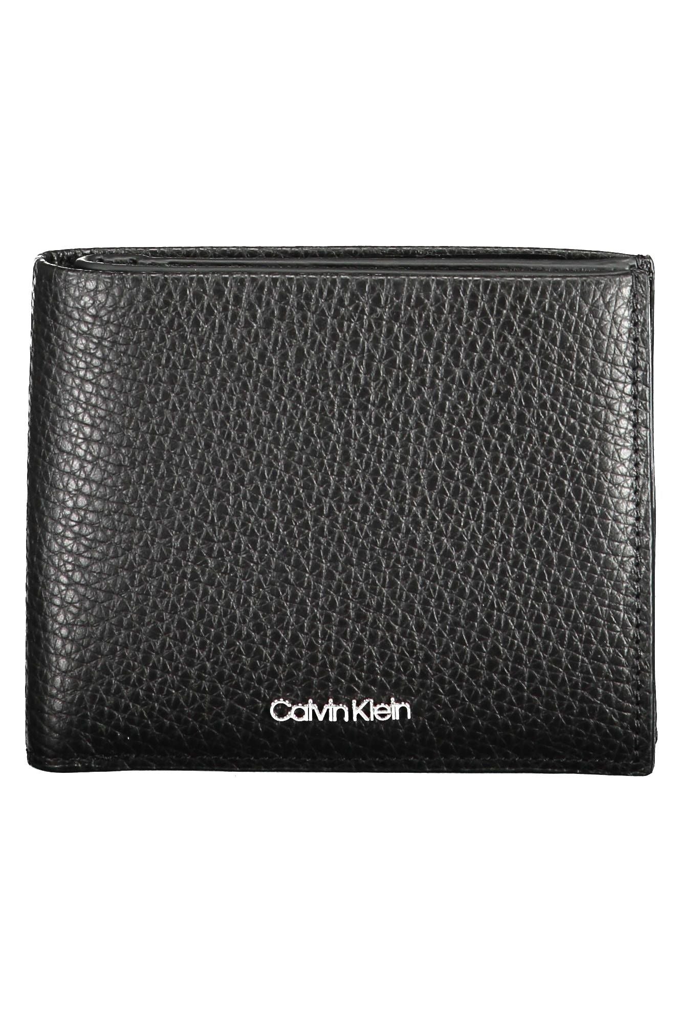 Calvin Klein Schwarzes Leder Herren Portemonnaie