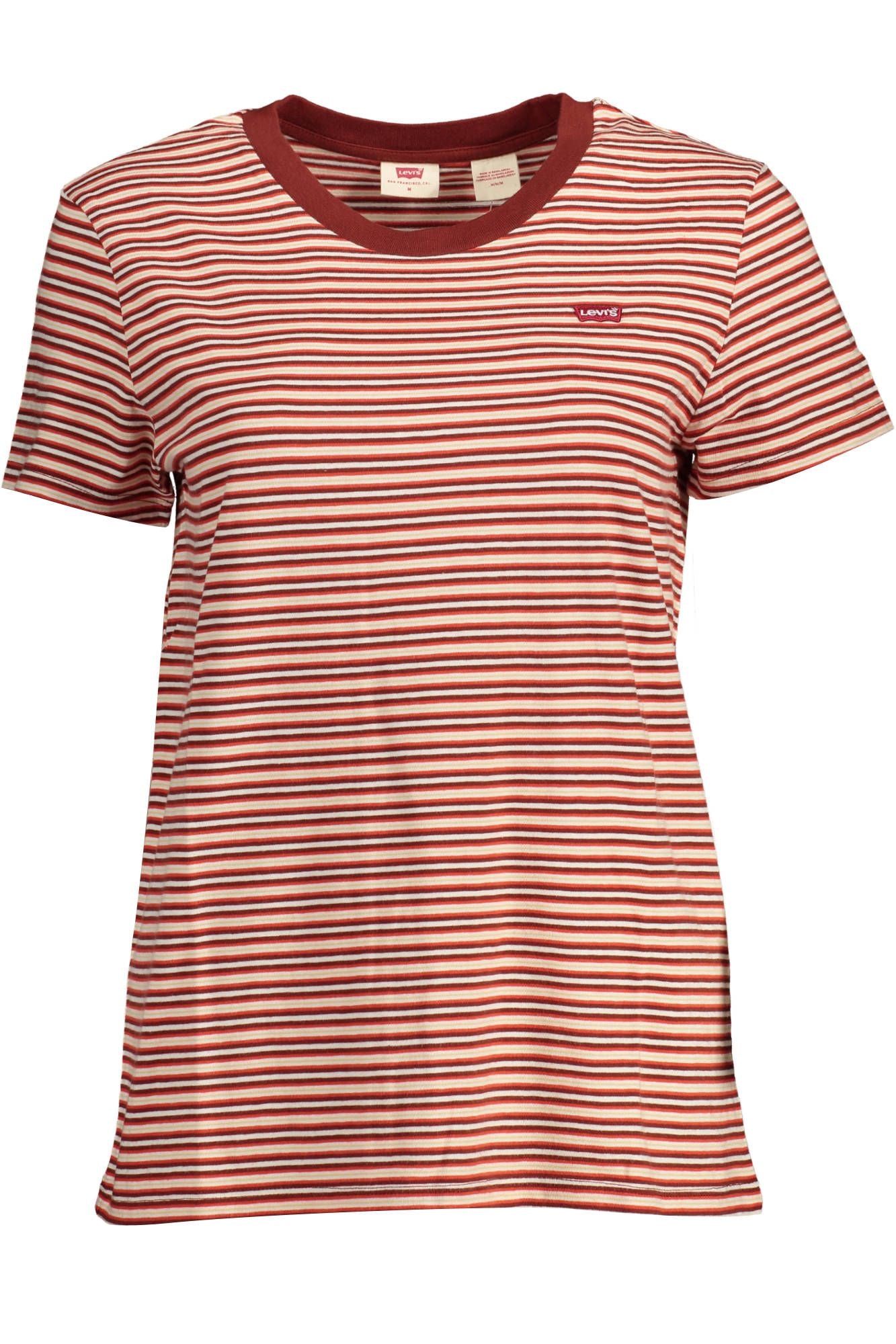 Levi's Red Cotton T-Shirt for Women