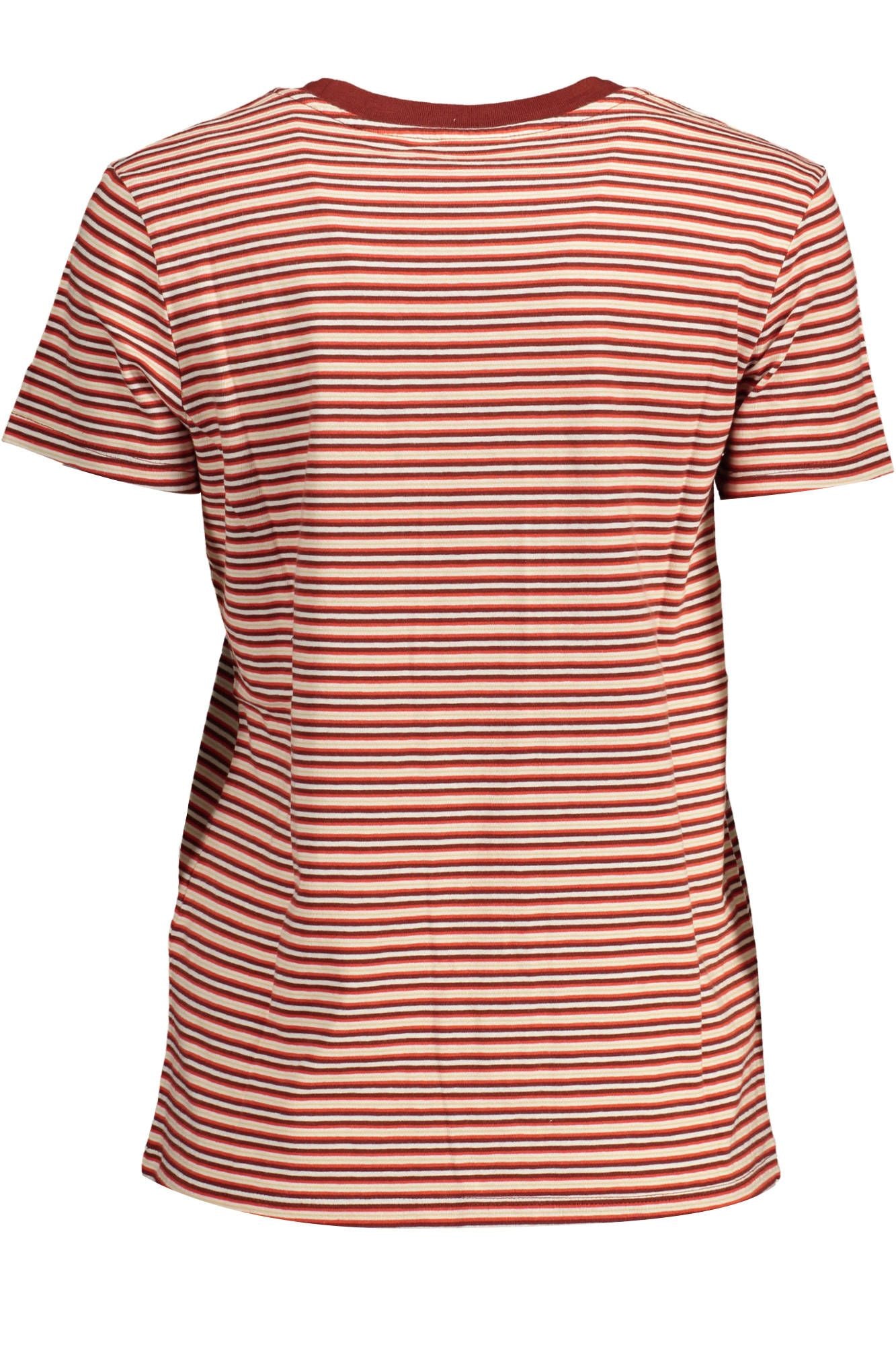 Levi's Red Cotton T-Shirt for Women