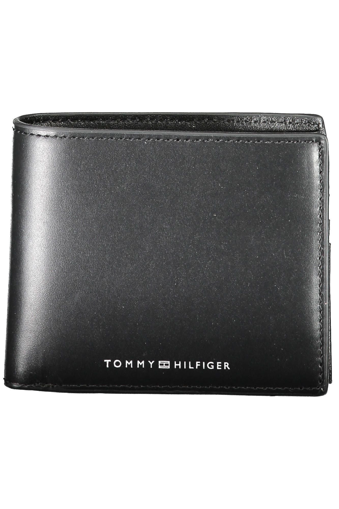 Tommy Hilfiger Black Leather Men's Wallet