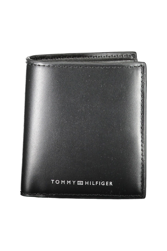 Tommy Hilfiger Black Leather Men's Wallet