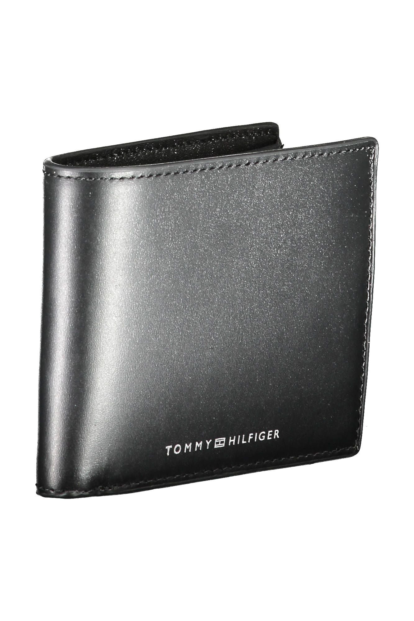 Tommy Hilfiger Black Leather Men's Wallet