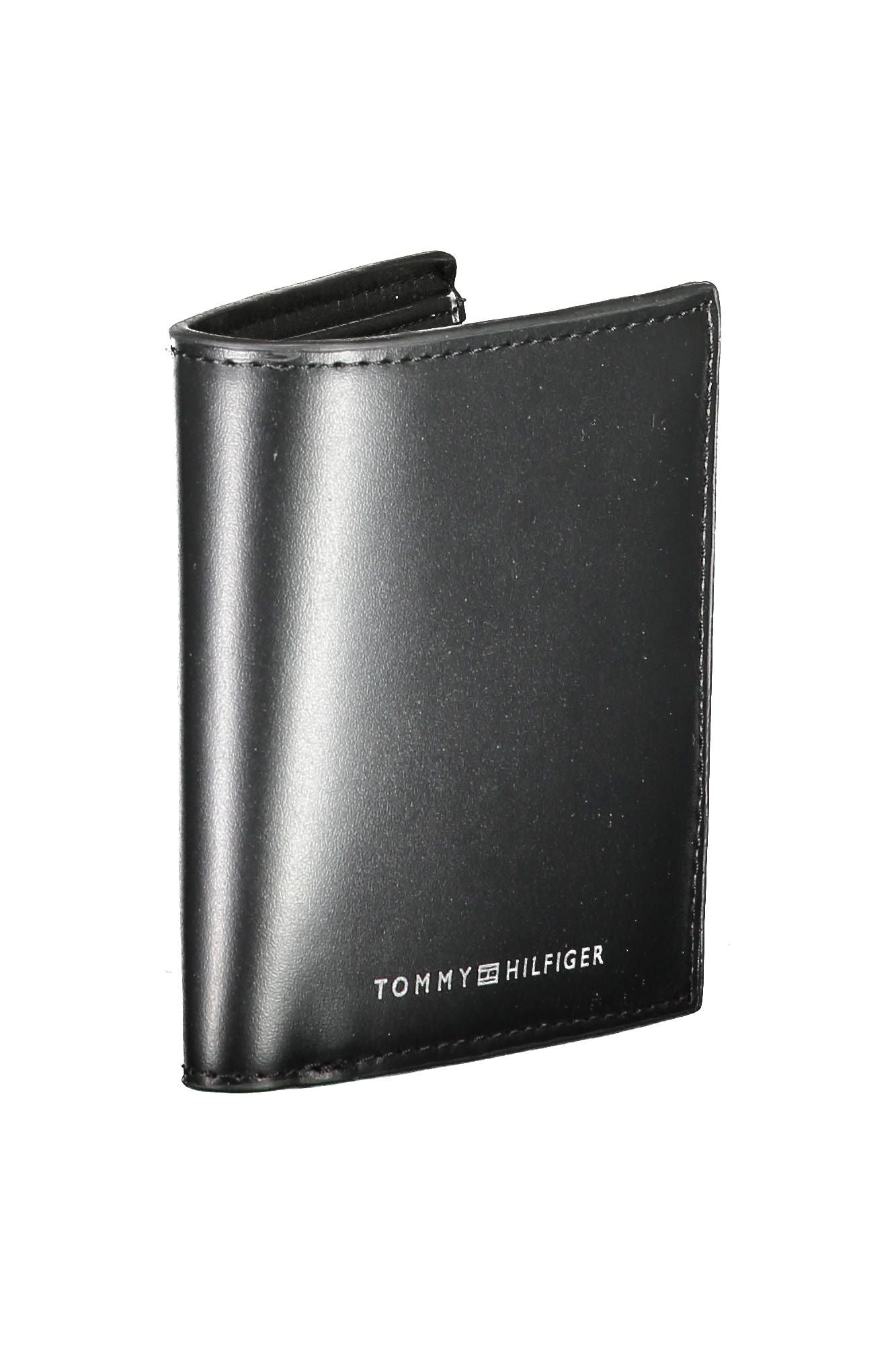 Tommy Hilfiger Black Leather Men's Wallet