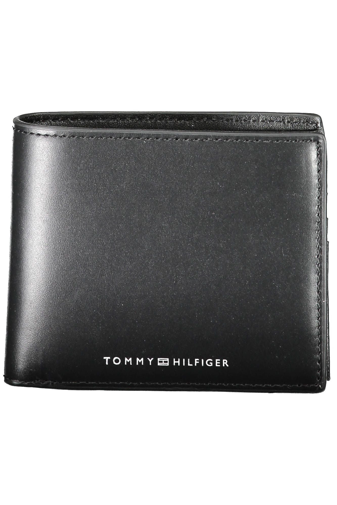 Tommy Hilfiger Black Leather Men's Wallet