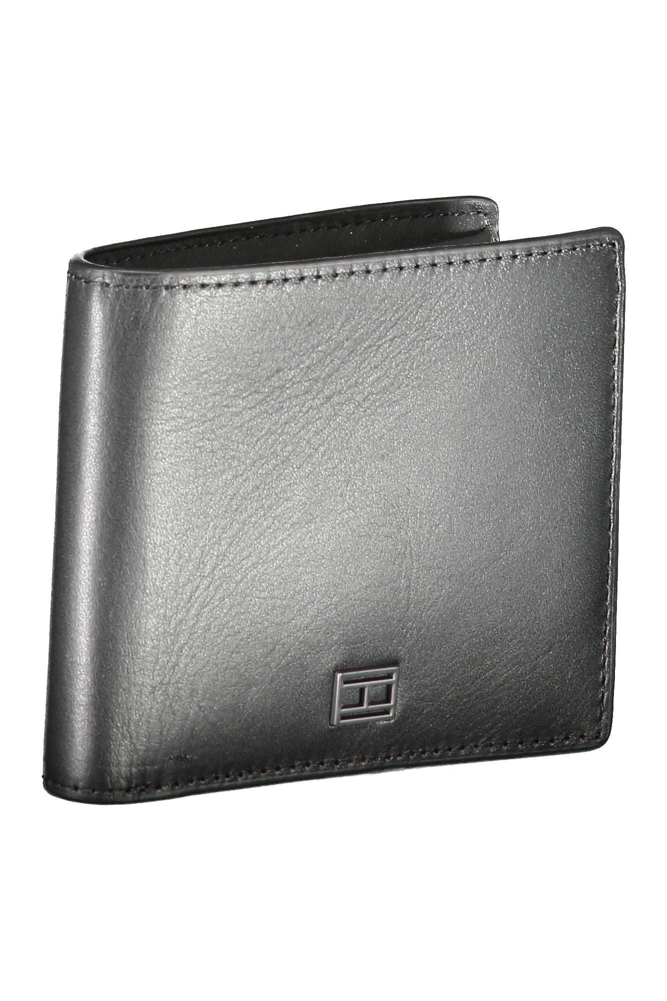 Tommy Hilfiger Black Leather Men's Wallet