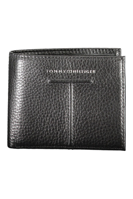 Tommy Hilfiger Black Leather Men's Wallet