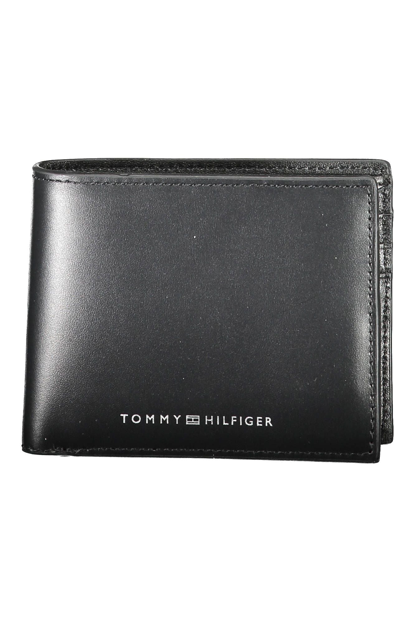 Tommy Hilfiger Black Leather Men's Wallet