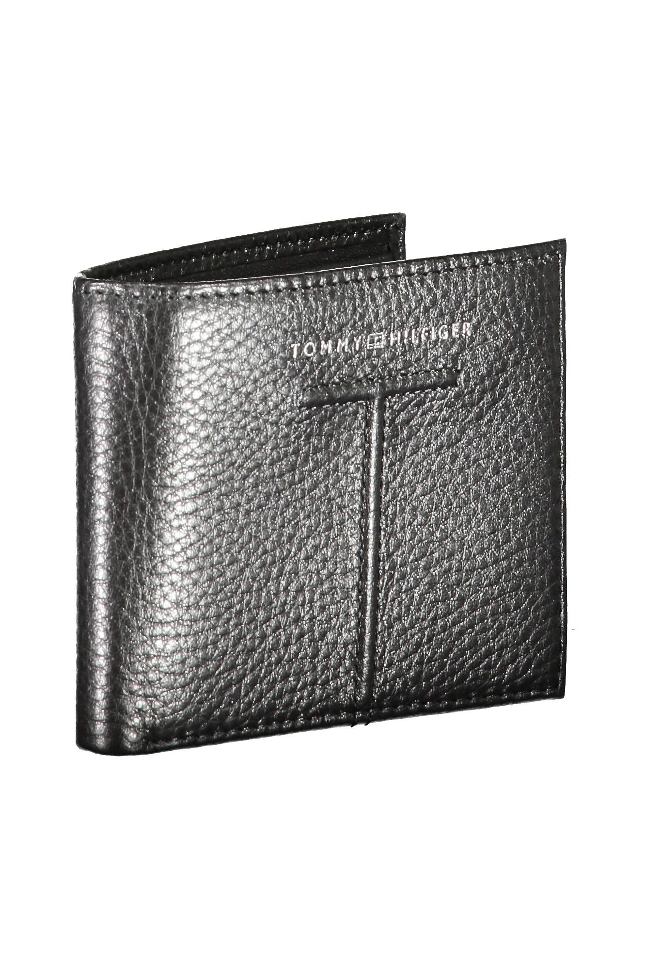 Tommy Hilfiger Black Leather Men's Wallet