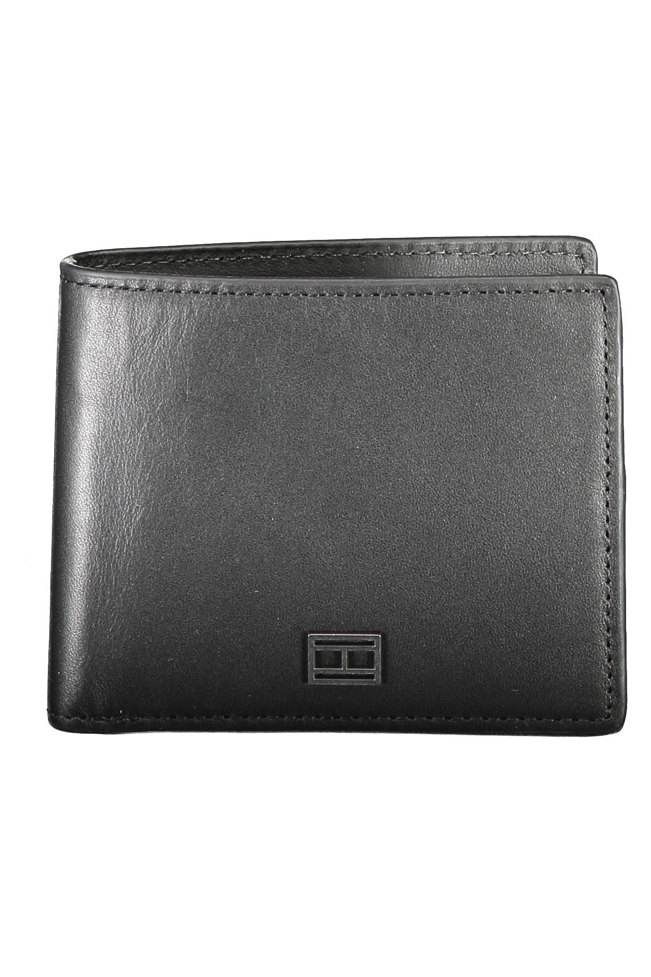 Tommy Hilfiger Black Leather Men's Wallet