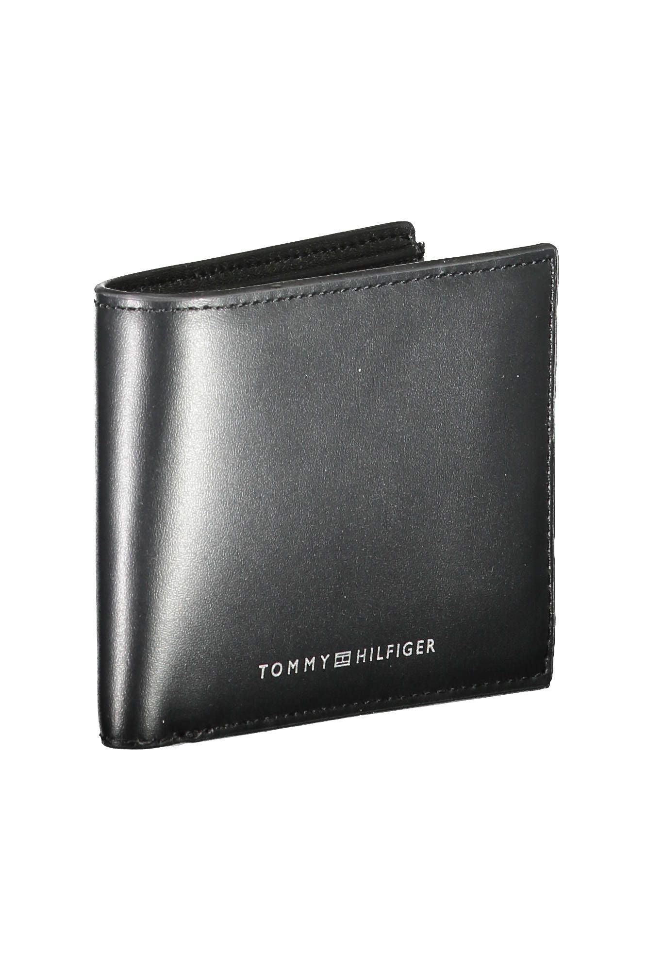 Tommy Hilfiger Black Leather Men's Wallet